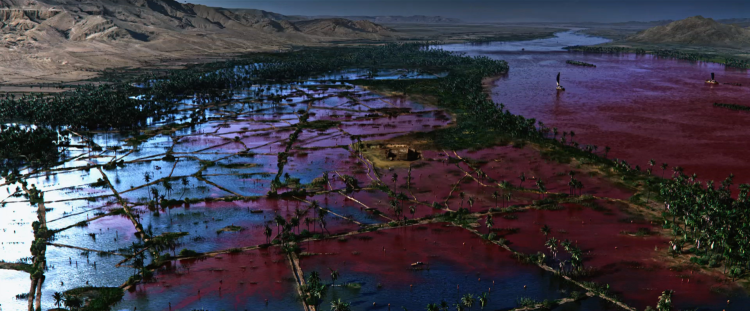 The Nile Turning into Blood — Exodus: Gods and Kings (2014)