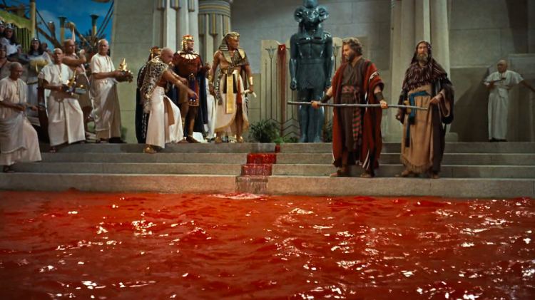 The Water Turning to Blood — The Ten Commandments, 1956 