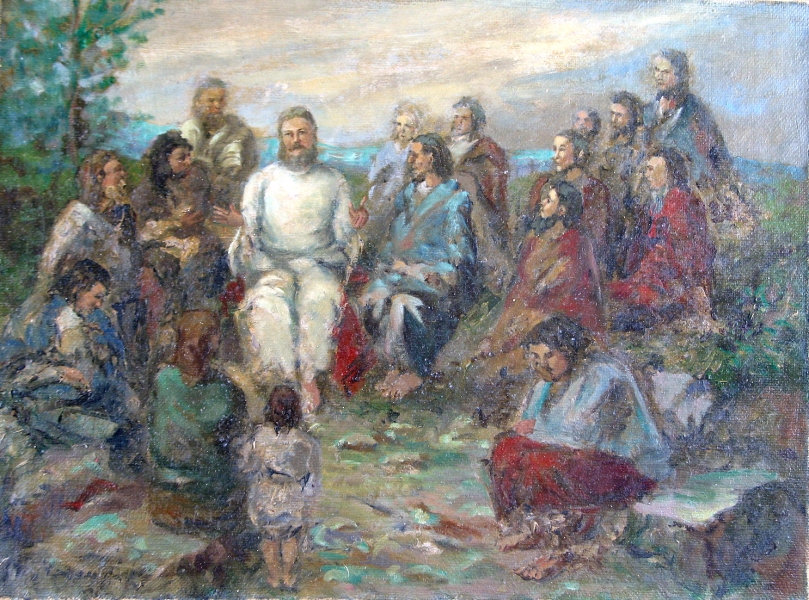 Sermon on the Mount by Aurel Naray, 1910-20